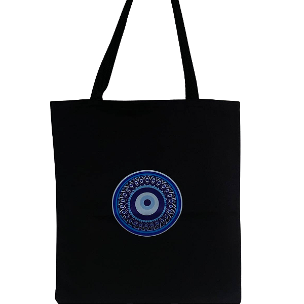 Bolsa Ecobag Black Mandala – Sustentável em Algodão com Estampa Digital