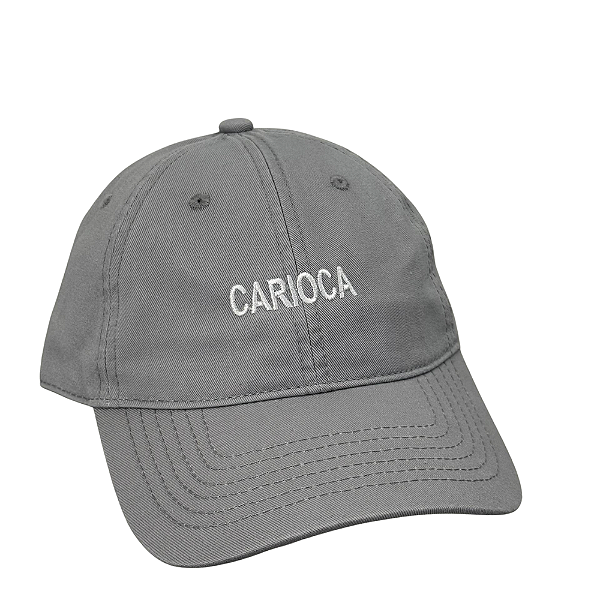 Boné Bordado Ajustável Identidade Carioca – "Carioca" (Cinza)