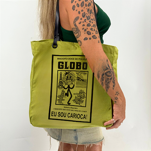 Bolsa Suede Elegante com Alça de Couro - Globo (Verde)