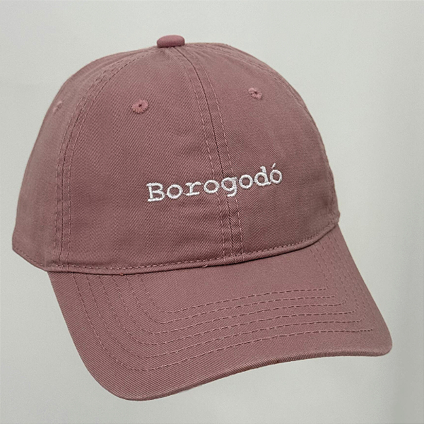 Boné Bordado Ajustável Identidade Carioca – "Borogodó" (Rosa)