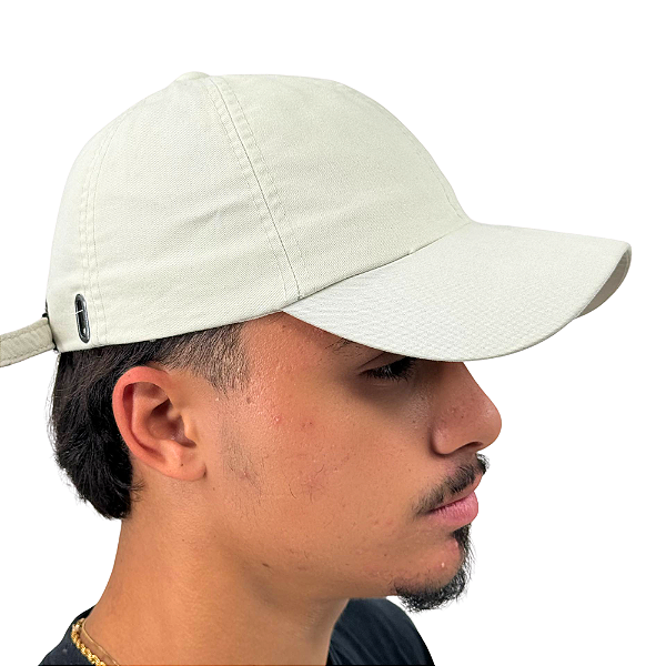 Boné Liso Ajustável Identidade Carioca – Clássico (Branco)