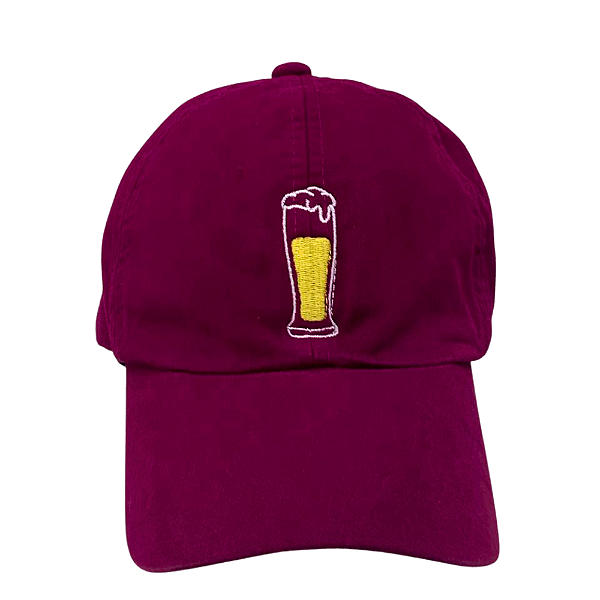 Boné Bordado Ajustável Identidade Carioca – "Cervejinha" (Roxo)