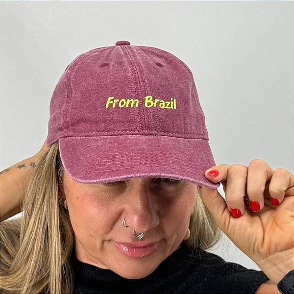 Boné Bordado Ajustável Identidade Carioca – "From Brazil"