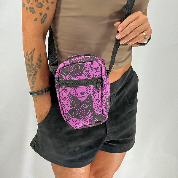 Shoulder bag estampa Pink Leopard