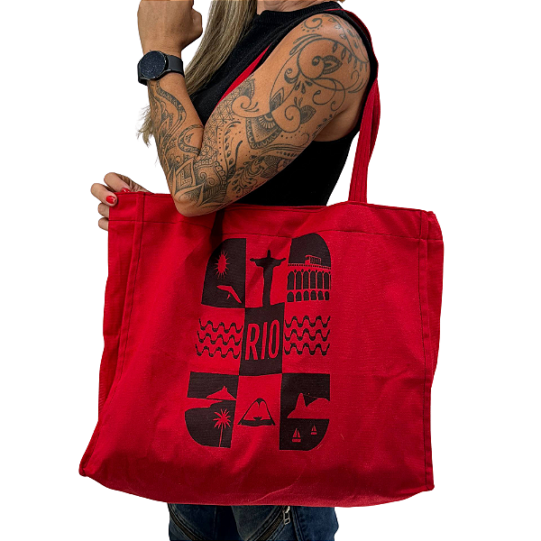 Bolsa Suede Elegante GG - Rio Sun (Vermelha)