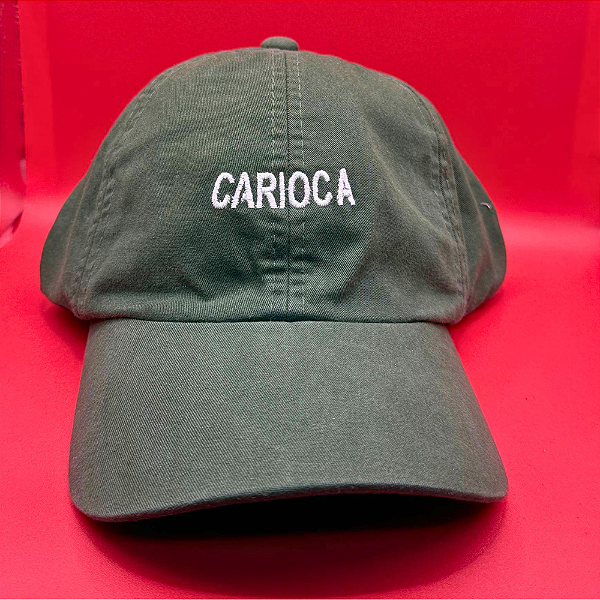 Boné Bordado Ajustável Identidade Carioca – "Carioca" (Verde)
