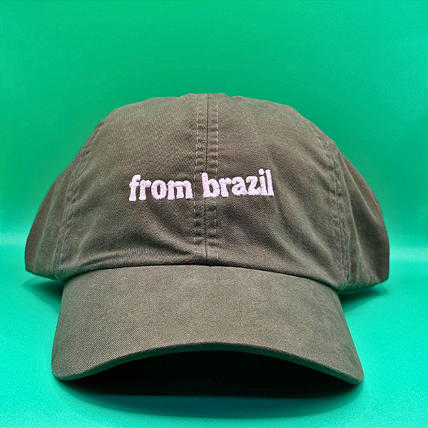 Boné Bordado Ajustável Identidade Carioca – "From Brazil" (Verde)