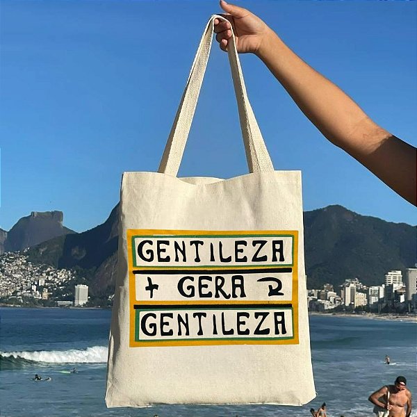 Bolsa Ecobag 100% algodão Gentileza gera Gentileza