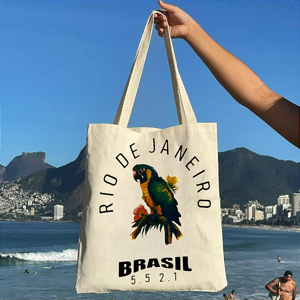 Bolsa Ecobag 100% algodão 5521 Arara