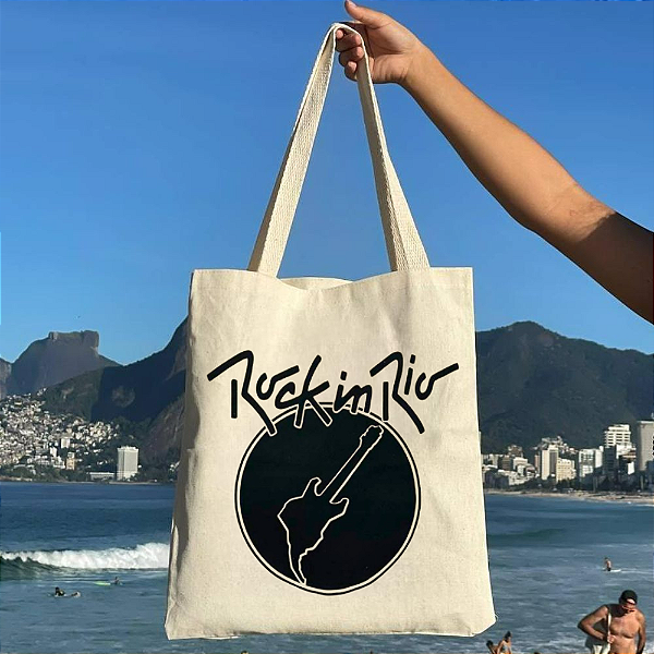 Bolsa Ecobag 100% algodão Rock in rio