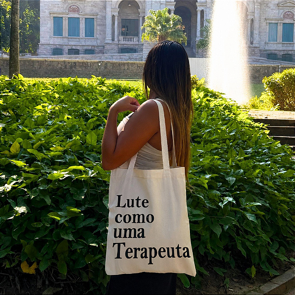 Bolsa Ecobag 100% algodão Estampa LUTE COMO TERAPEUTA