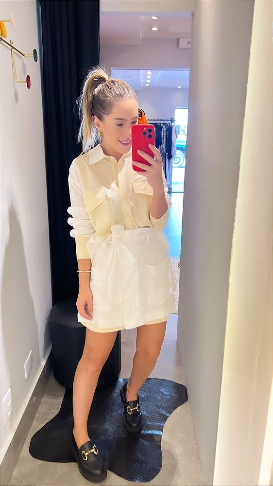 Conjunto Tricoline Bicolor