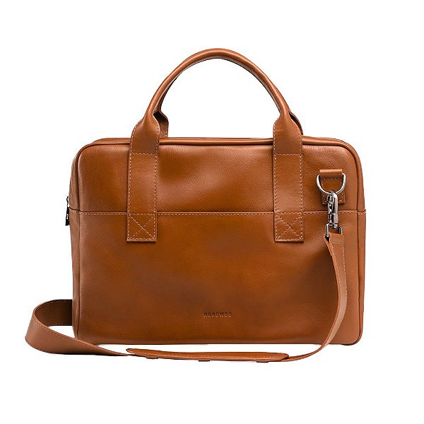 Bolsa Pasta de Couro Nordweg Nômade NW080A Caramelo