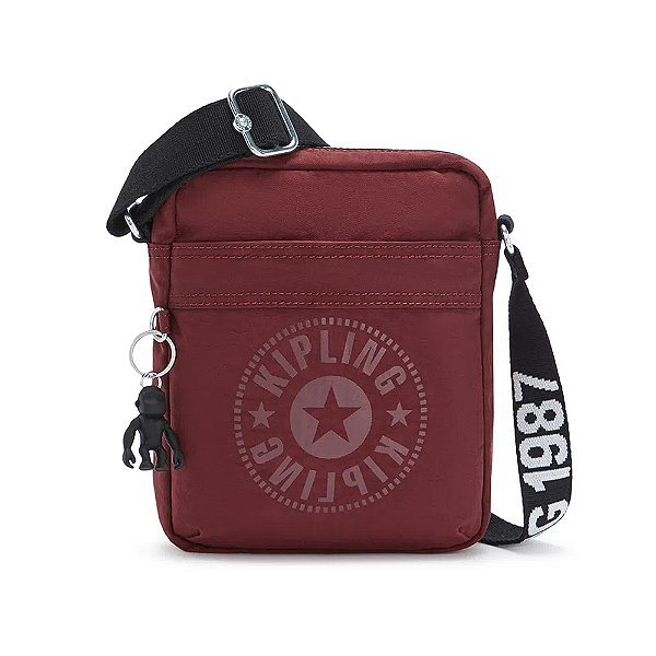 Bolsa Transversal Kipling Hisa 4 Litros Marrom