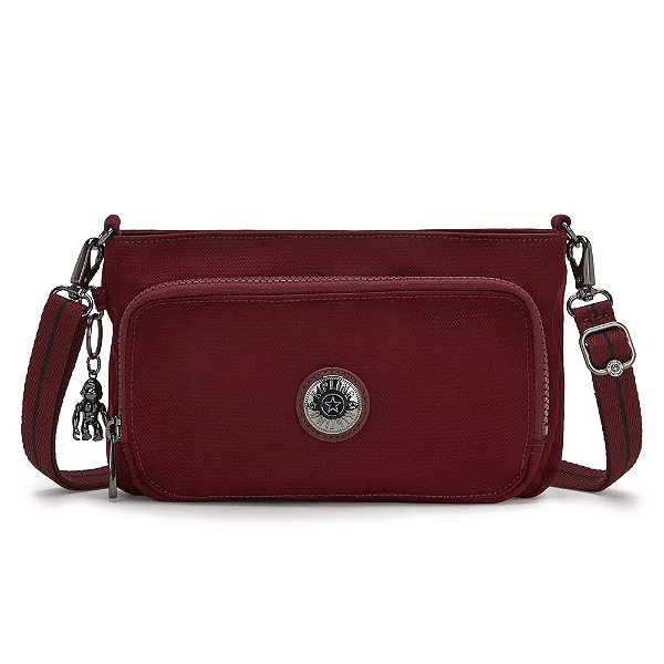 Bolsa Transversal Kipling Myrte Elevated Wine Viajante Moderno