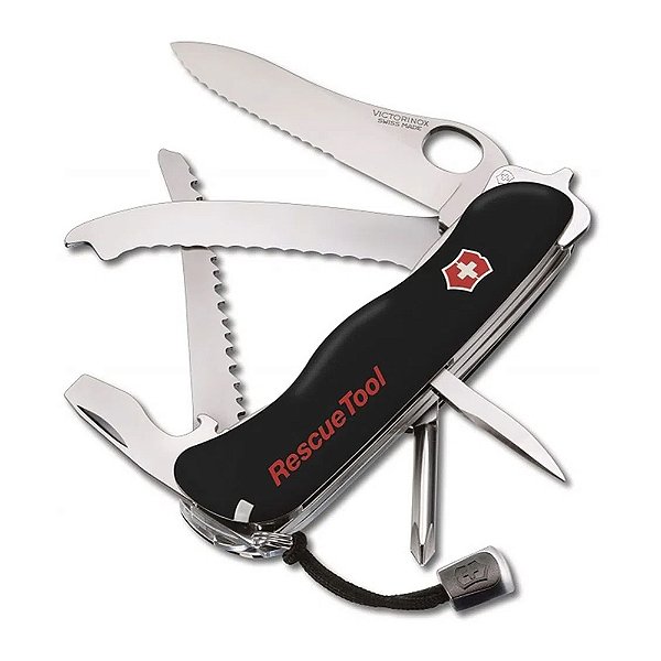 Canivete de Bolso Grande Victorinox Rescue Tool Preto
