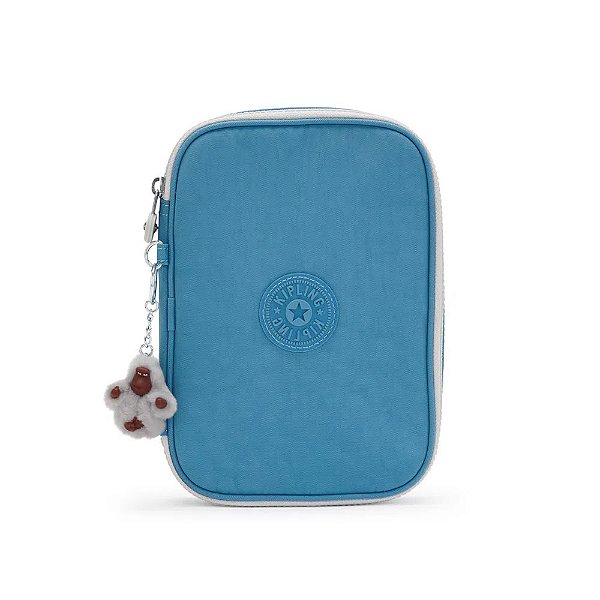 Estojo Kipling 100 Pens Azul e Gelo