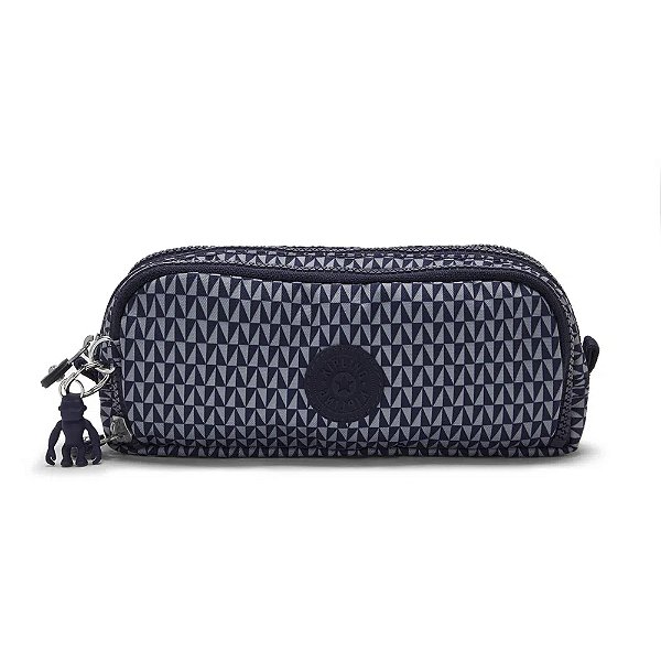 Estojo Kipling Gitroy Triangle Blue Azul Marinho