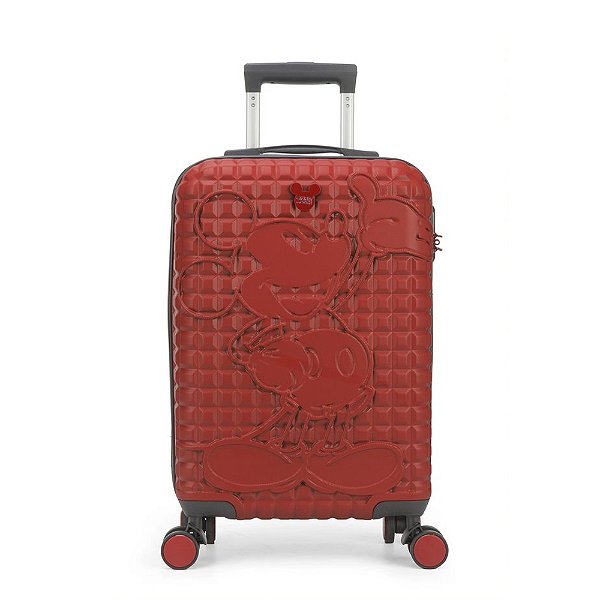 Mala De Bordo Luxcel Mickey Mouse Pequena Vermelho