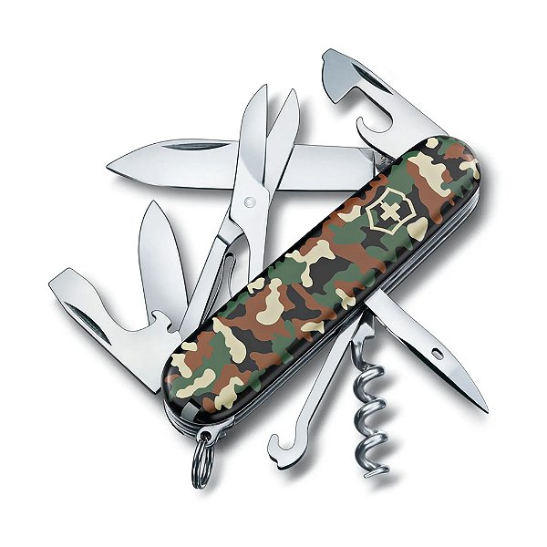 Canivete de Bolso Médio Victorinox Climber Camuflado Verde