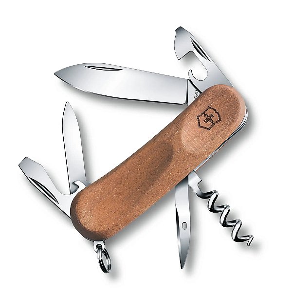 Canivete de Bolso Médio Victorinox Evolution Wood 10 Marrom