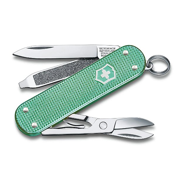 Canivete Pequeno Victorinox Classic Alox Verde Claro Viajante Moderno
