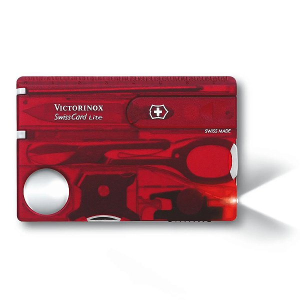 Cartão Multitarefas Victorinox Swiss Card Lite Vermelho
