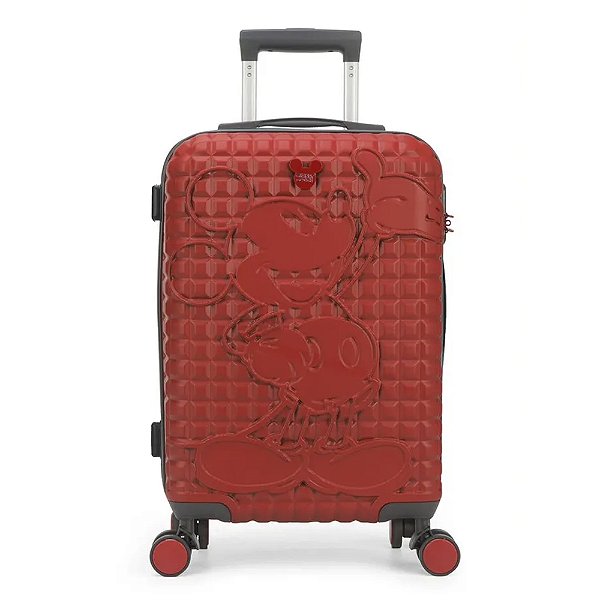 Mala De Viagem Luxcel Mickey Mouse Grande Vermelho