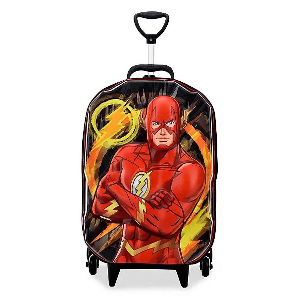 Mala Infantil MaxToy Liga Justiça The Flash Preto
