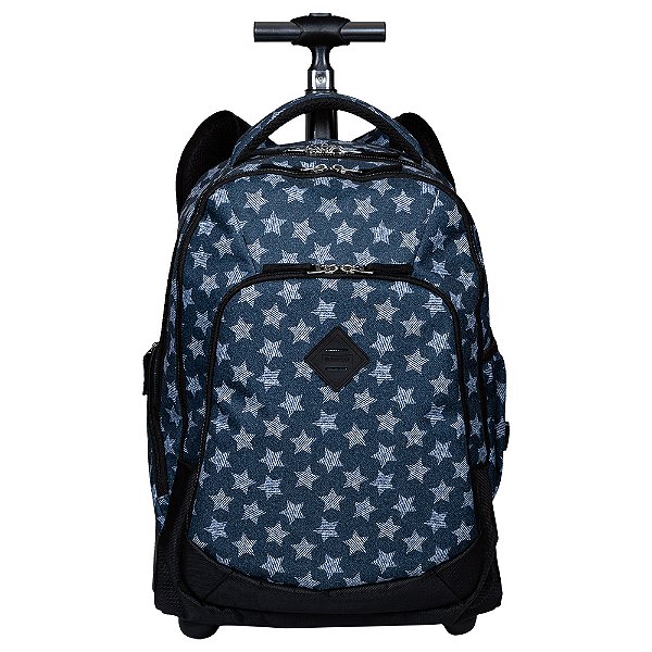 Mochila Carrinho Sestini 2 Compartimentos Rolling Estrelas