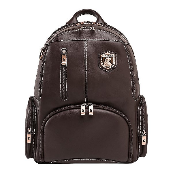 Mochila de Couro Nordweg p/ notebook NW072A Italiano Café