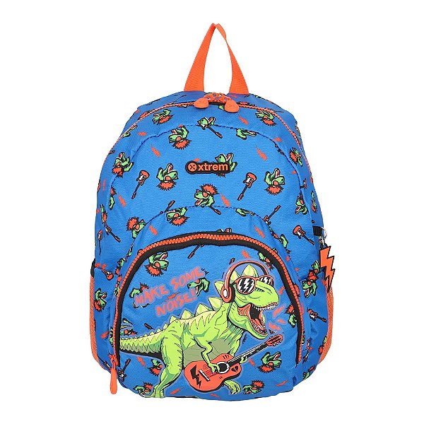 Mochila Escolar Xtrem Power 211 Dino Azul