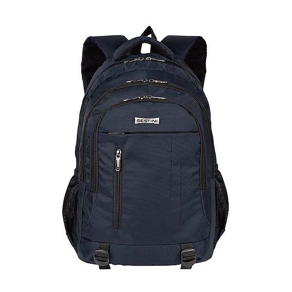 Mochila Grande Sestini 2 Compartimentos Laptop One Azul