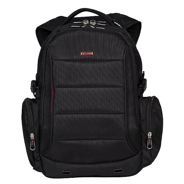 Mochila Grande Sestini Laptop Web 3.0 3 Compartimentos Preto