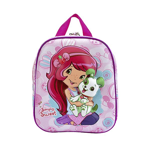 Mochila Infantil MaxToy Moranguinho Pets Rosa