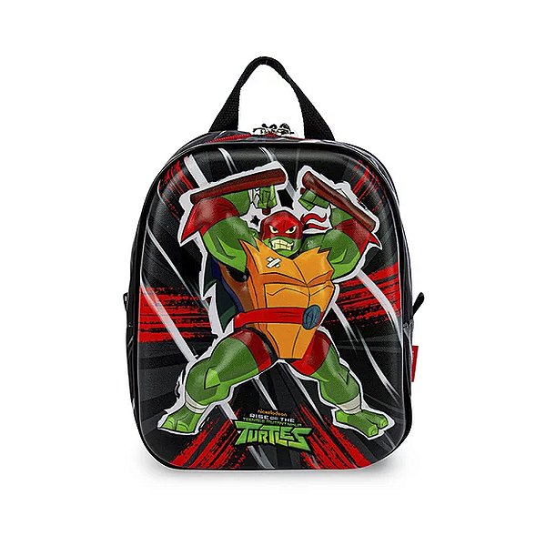 Mochila Infantil MaxToy Tartarugas Ninjas Preto