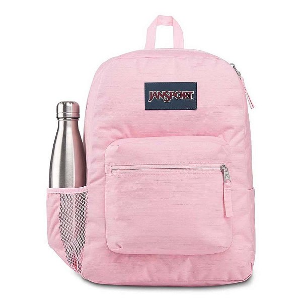 Mochila JanSport Cross Town Remix Rosa Claro 26 Litros