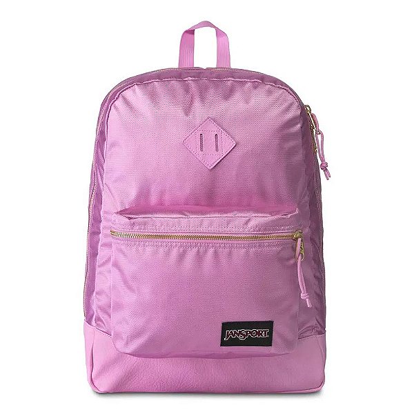Mochila Jansport Super Fx Lavander Orchid Gold Premium Poly