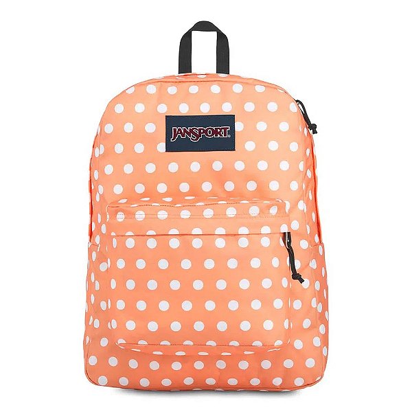Mochila JanSport Superbreak Creamsicle Polka Dot 25 Litros
