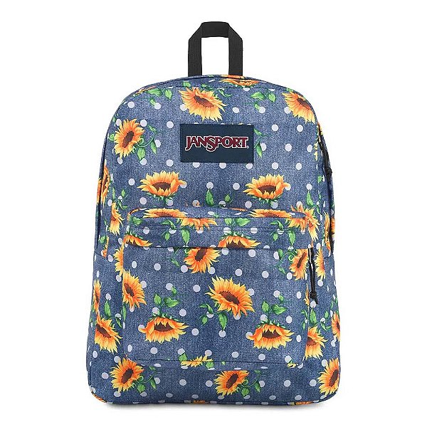 Mochila JanSport Superbreak Sunflowers 25 Litros