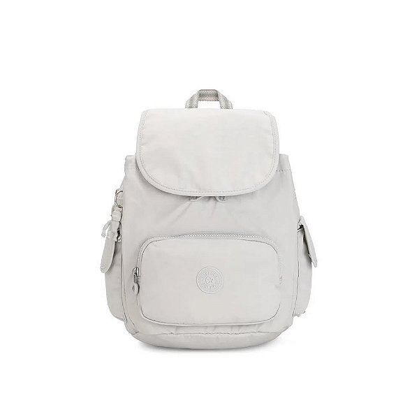 Mochila Kipling City Pack S 13L Cinza Claro