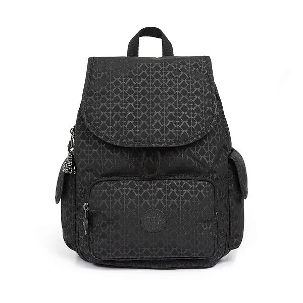 Mochila Kipling City Pack S Signature 13 Litros Preto