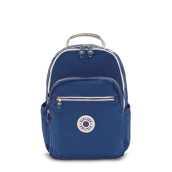 Mochila Kipling Seoul 27L Admiral Blue Azul