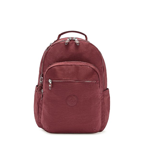Mochila Kipling Seoul 27L Bordô Intense Maroon