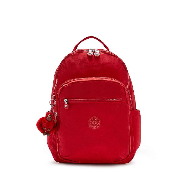 Mochila Kipling Seoul 27L Vermelho Cherry Tonal
