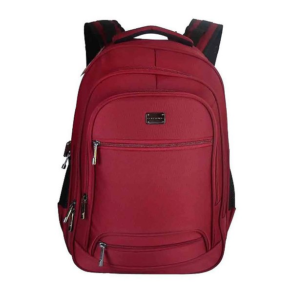 Mochila Polo King Luxcel Laptop 25 Litros Vermelho