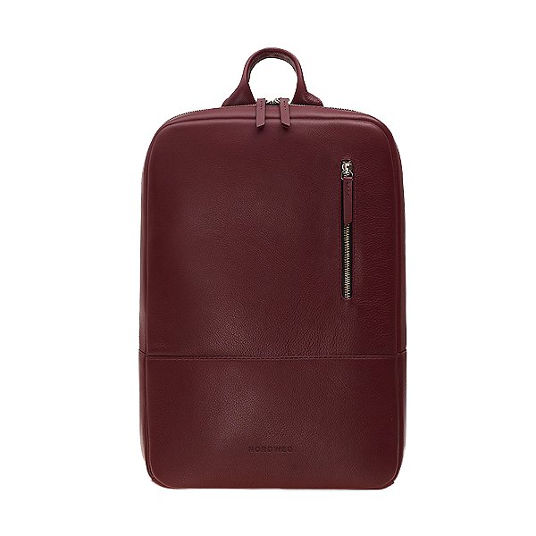 Mochila de Couro Nordweg Feminina Studio NS001 Marsala
