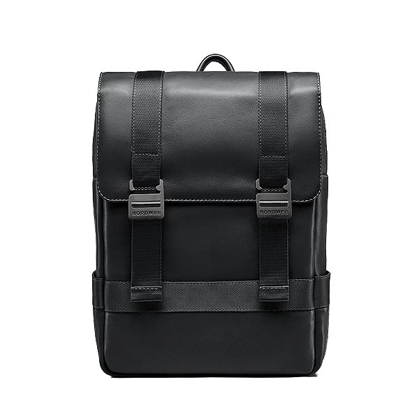 Mochila De Couro Nordweg Para Notebook Dolomitas NW101 Preto