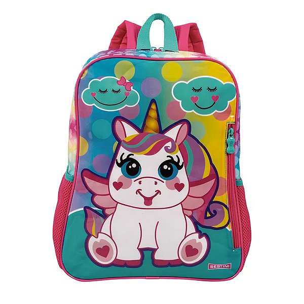 Mochila Sestini 21M Unicórnio 15 Litros Azul
