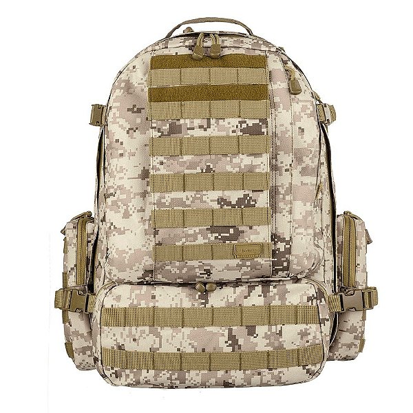Mochila Tática Invictus Defender 55L Digital Deserto Militar